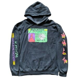 Nickelodeon Patrick Star Driver License Pullover Hoodie Size Large